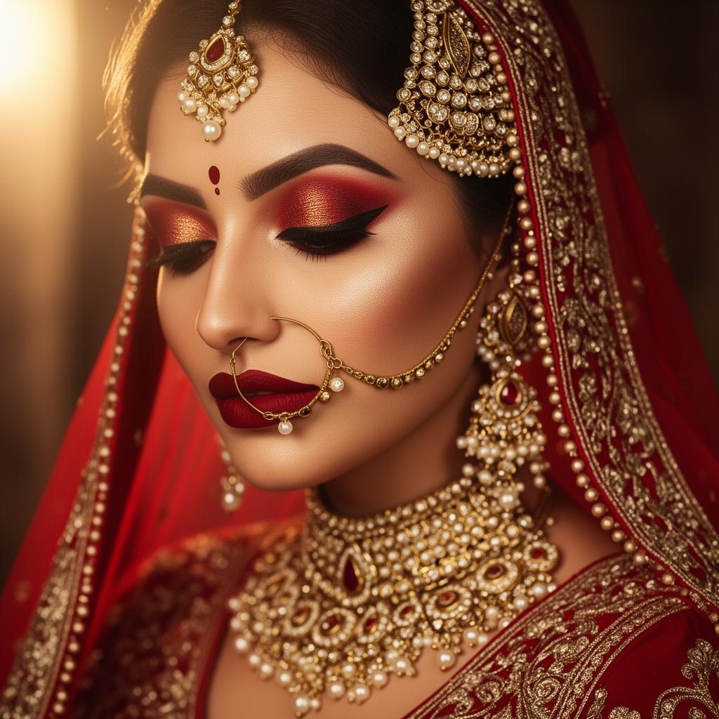 Bridal makeup look